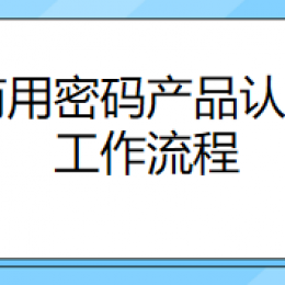 商用密码产品认证工作流程